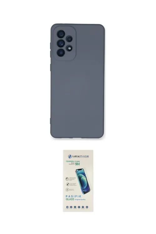 ieg™ Galaxy A73 5G Kılıf Ahenk Serisi - Şeffaf Pasifik Cam Ekran Koruyucu