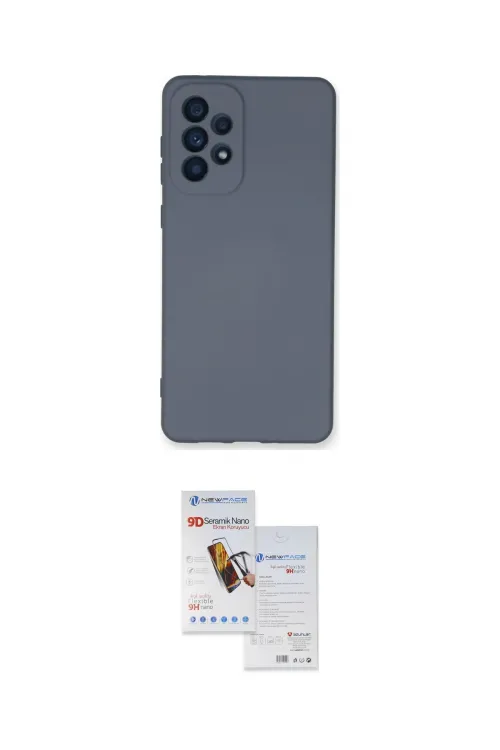 ieg™ Galaxy A73 5G Kılıf Ahenk Serisi - Siyah Seramik Nano Ekran Koruyucu