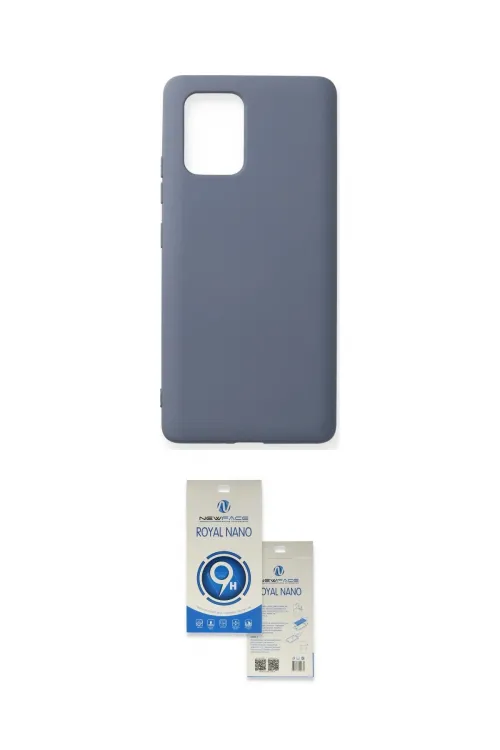 ieg™ Galaxy A91 / S10 Lite Kılıf Ahenk Serisi - Şeffaf Royal Nano Ekran Koruyucu