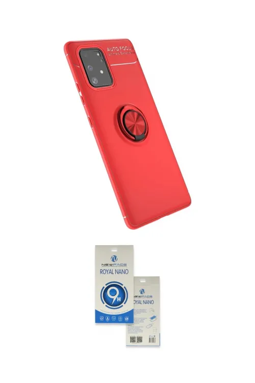 ieg™ Galaxy A91 / S10 Lite Kılıf Yankı Form Prime - Şeffaf Royal Nano Ekran Koruyucu