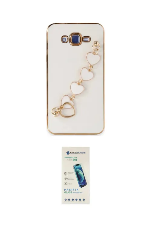ieg™ Galaxy J7 Kılıf Nova Işık Prime - Şeffaf Pasifik Cam Ekran Koruyucu