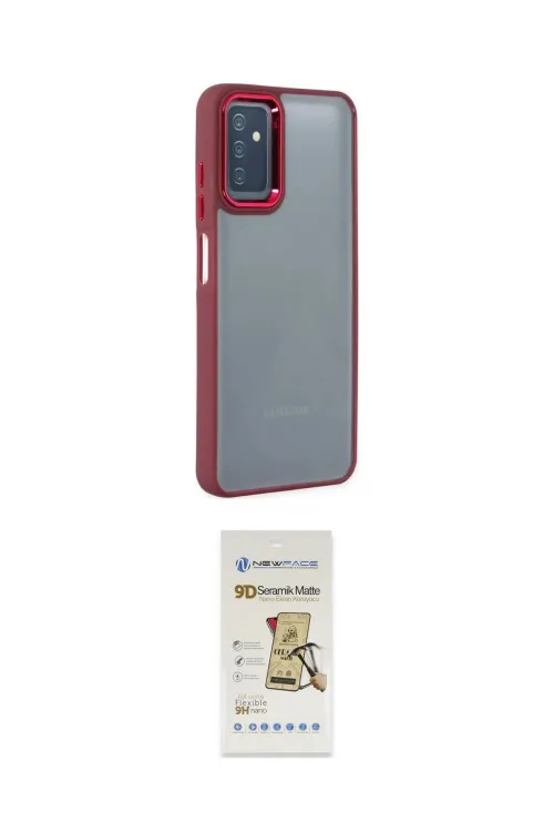 ieg™ Galaxy M13 Kılıf Eksen Doku Prime - Siyah Mat Seramik Nano Ekran Koruyucu