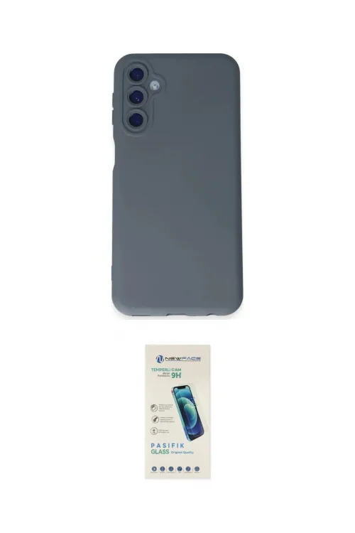 ieg™ Galaxy M14 5G Kılıf Ahenk Serisi - Şeffaf Pasifik Cam Ekran Koruyucu