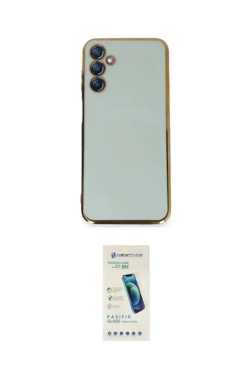 ieg™ Galaxy M14 5G Kılıf Yankı Serisi - Şeffaf Pasifik Cam Ekran Koruyucu