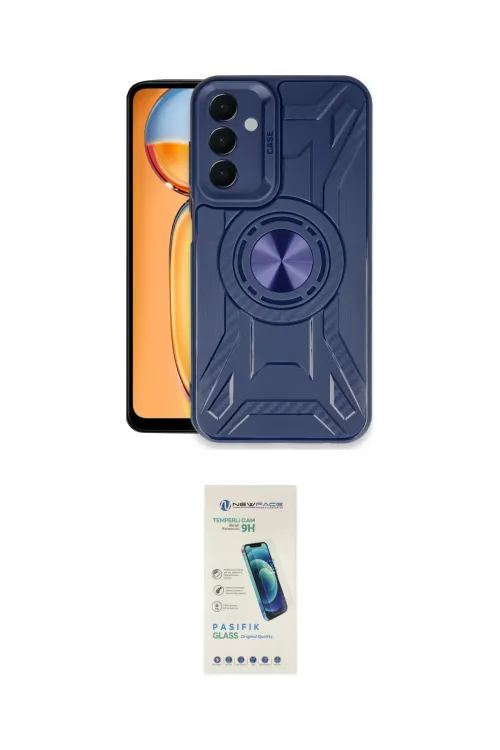 ieg™ Galaxy M15 Kılıf Nova Yansıma Prime - Şeffaf Pasifik Cam Ekran Koruyucu