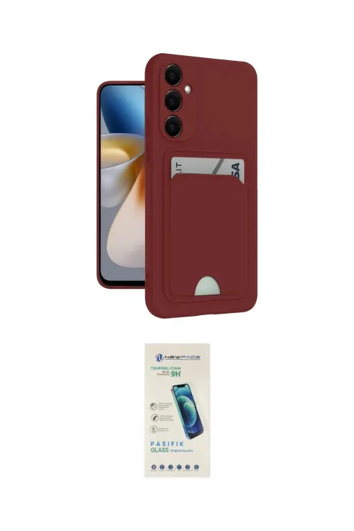 ieg™ Galaxy M15 Kılıf Vadi Çizgi Prime - Şeffaf Pasifik Cam Ekran Koruyucu