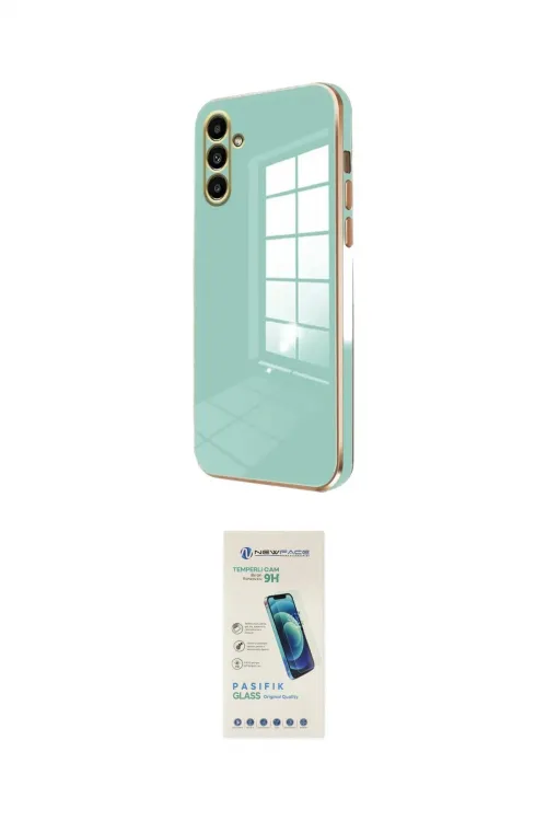 ieg™ Galaxy M15 Kılıf Yankı Serisi - Şeffaf Pasifik Cam Ekran Koruyucu