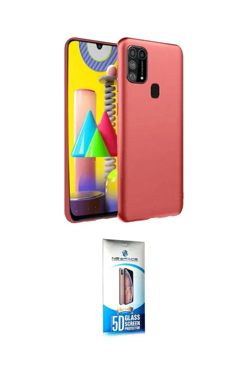 ieg™ Galaxy M31 Kılıf Ahenk Serisi - Siyah 5D Eko Cam Ekran Koruyucu