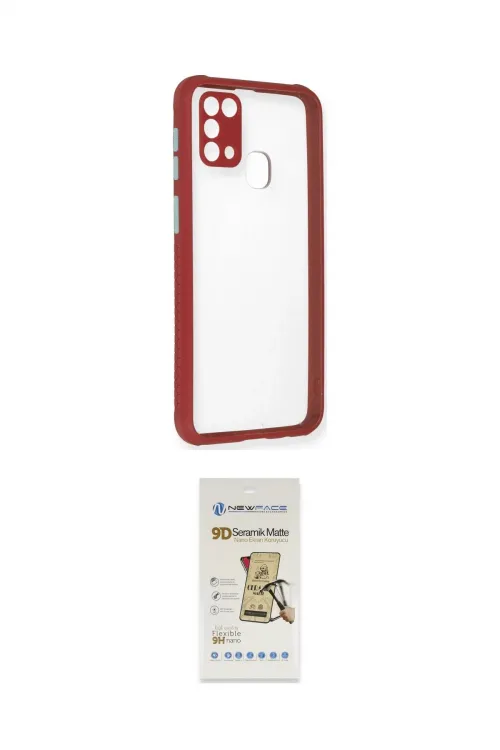 ieg™ Galaxy M31 Kılıf Nova Asil Özel Seri - Siyah Mat Seramik Nano Ekran Koruyucu
