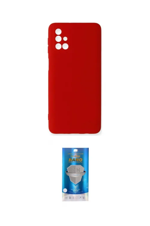 ieg™ Galaxy M31S Kılıf Ahenk Serisi - Şeffaf Royal Nano Ekran Koruyucu