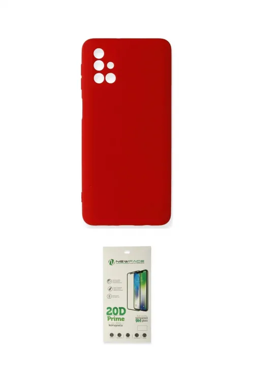 ieg™ Galaxy M31S Kılıf Ahenk Serisi - Siyah 20D Premium Cam Ekran Koruyucu