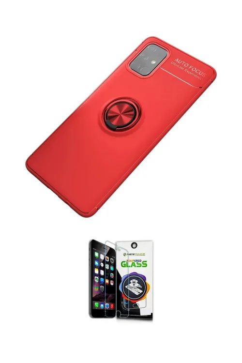 ieg™ Galaxy M31S Kılıf Yankı Form Prime - Şeffaf Temperli Cam Ekran Koruyucu