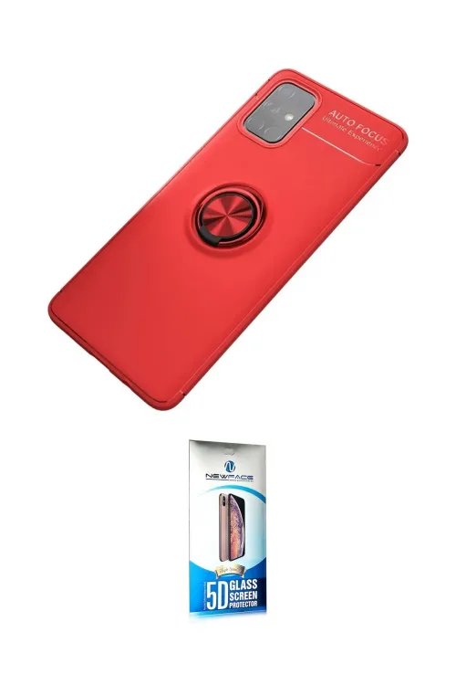 ieg™ Galaxy M31S Kılıf Yankı Form Prime - Siyah 5D Eko Cam Ekran Koruyucu