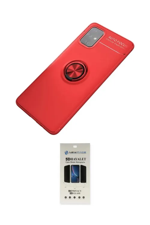 ieg™ Galaxy M31S Kılıf Yankı Form Prime - Siyah 5D Hayalet Cam Ekran Koruyucu