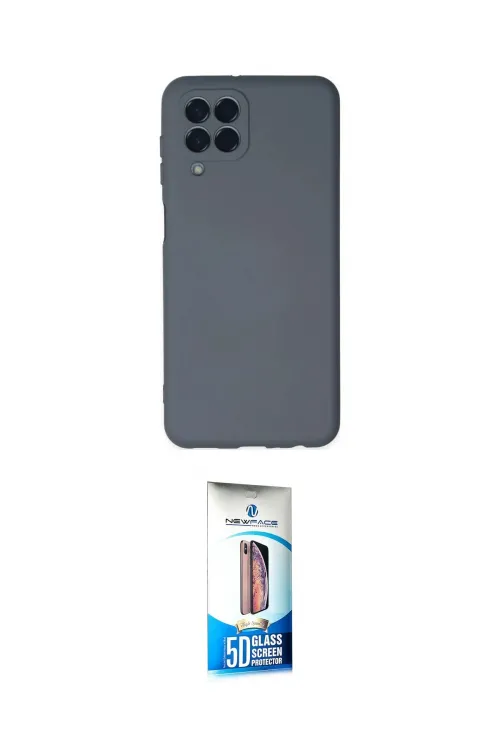 ieg™ Galaxy M33 Kılıf Ahenk Serisi - Siyah 5D Eko Cam Ekran Koruyucu