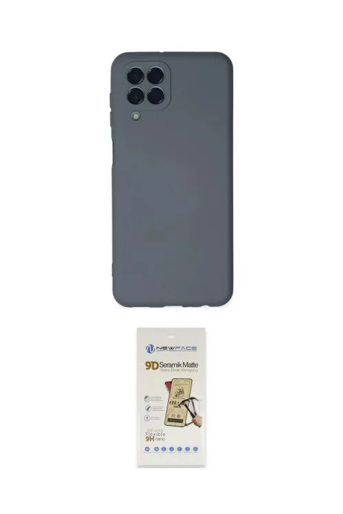ieg™ Galaxy M33 Kılıf Ahenk Serisi - Siyah Mat Seramik Nano Ekran Koruyucu