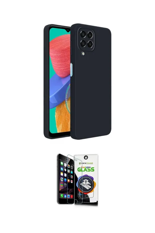 ieg™ Galaxy M33 Kılıf Kozmos Yansıma Özel Seri - Şeffaf Temperli Cam Ekran Koruyucu