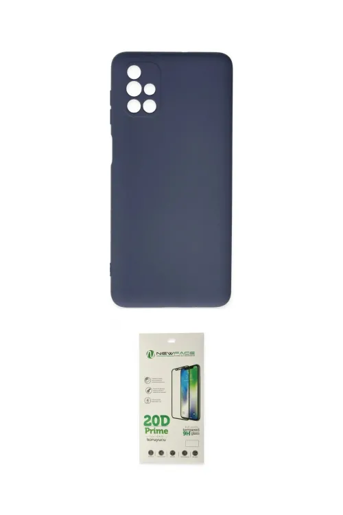 ieg™ Galaxy M51 Kılıf Ahenk Serisi - Siyah 20D Premium Cam Ekran Koruyucu
