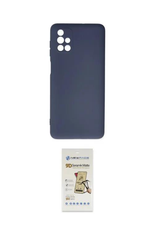 ieg™ Galaxy M51 Kılıf Ahenk Serisi - Siyah Mat Seramik Nano Ekran Koruyucu