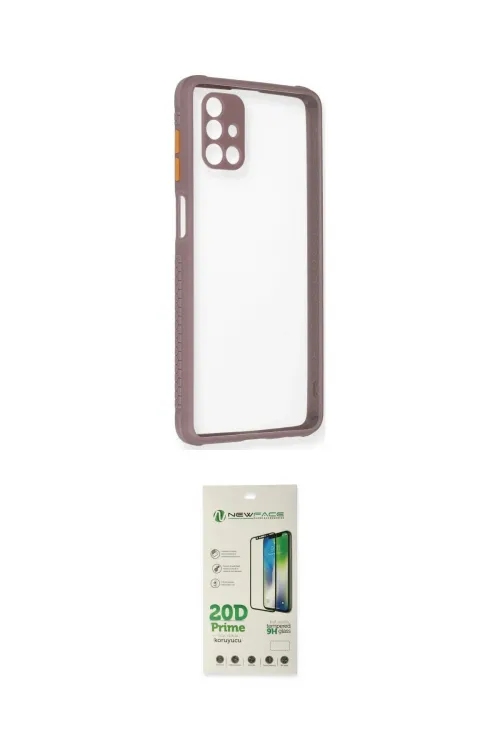 ieg™ Galaxy M51 Kılıf Nova Asil Özel Seri - Siyah 20D Premium Cam Ekran Koruyucu