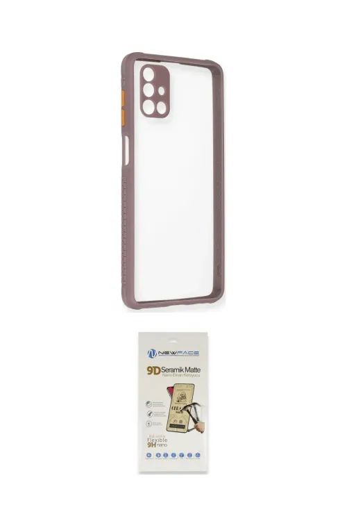 ieg™ Galaxy M51 Kılıf Nova Asil Özel Seri - Siyah Mat Seramik Nano Ekran Koruyucu