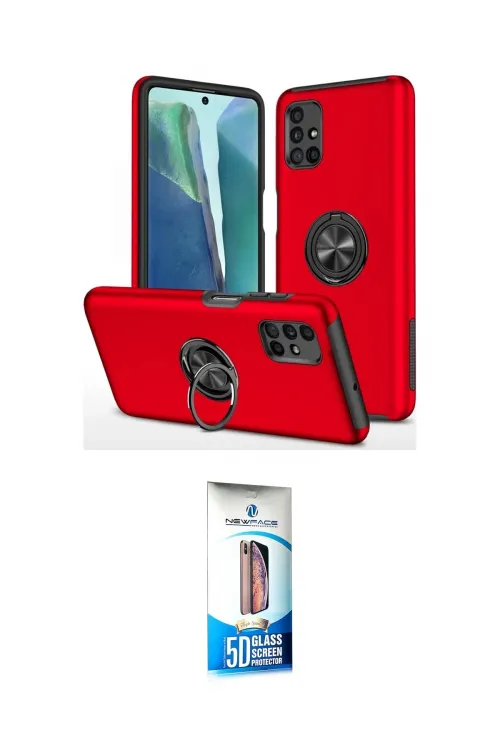 ieg™ Galaxy M51 Kılıf Odak Form Prime - Siyah 5D Eko Cam Ekran Koruyucu