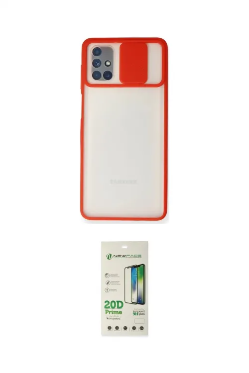 ieg™ Galaxy M51 Kılıf Vadi Çizgi - Siyah 20D Premium Cam Ekran Koruyucu