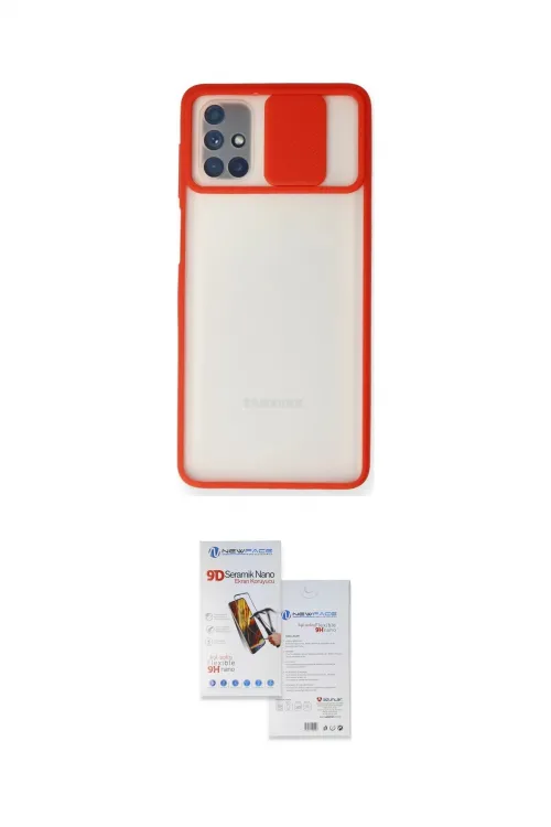 ieg™ Galaxy M51 Kılıf Vadi Çizgi - Siyah Seramik Nano Ekran Koruyucu