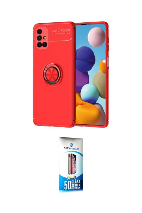 ieg™ Galaxy M51 Kılıf Yankı Form Prime - Siyah 5D Eko Cam Ekran Koruyucu
