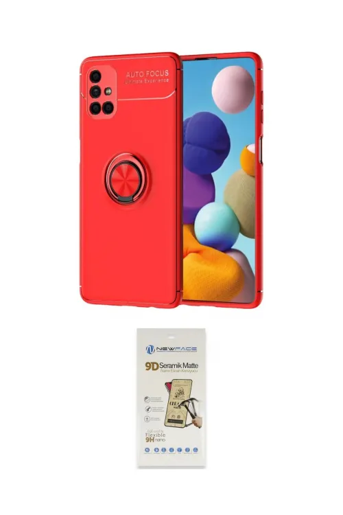 ieg™ Galaxy M51 Kılıf Yankı Form Prime - Siyah Mat Seramik Nano Ekran Koruyucu