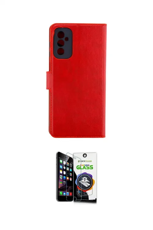 ieg™ Galaxy M52 5G Kılıf Siluet Işık Serisi - Şeffaf Temperli Cam Ekran Koruyucu