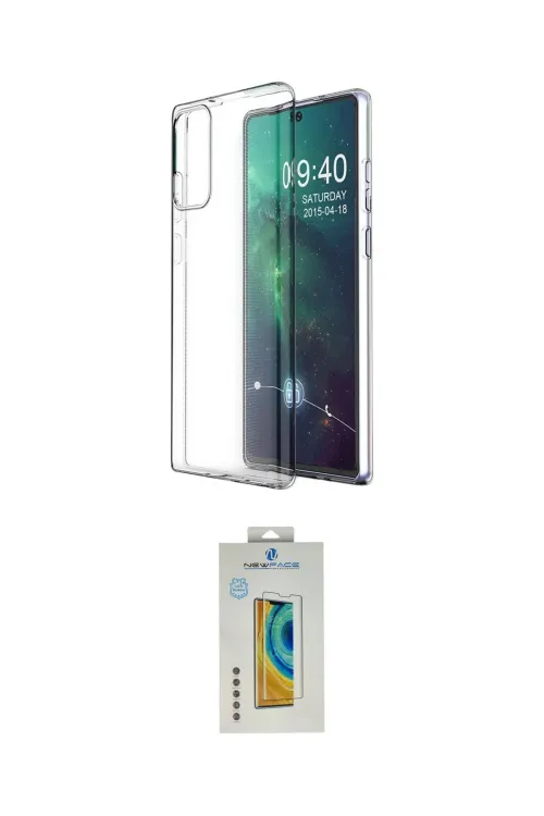 ieg™ Galaxy Note 20 Kılıf Zirve Doku - Şeffaf Polymer Nano Ekran Koruyucu