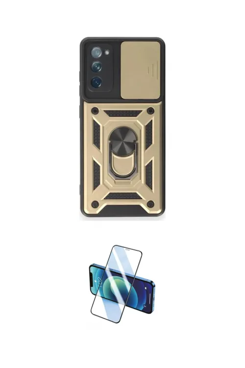 ieg™ Galaxy S20 FE Kılıf Ahenk Klasik - Siyah 3D Antistatik Seramik Nano Ekran Koruyucu