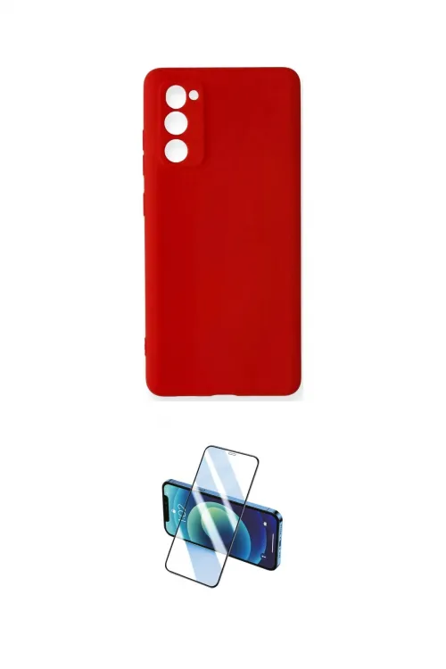 ieg™ Galaxy S20 FE Kılıf Ahenk Serisi - Siyah 3D Antistatik Cam Ekran Koruyucu