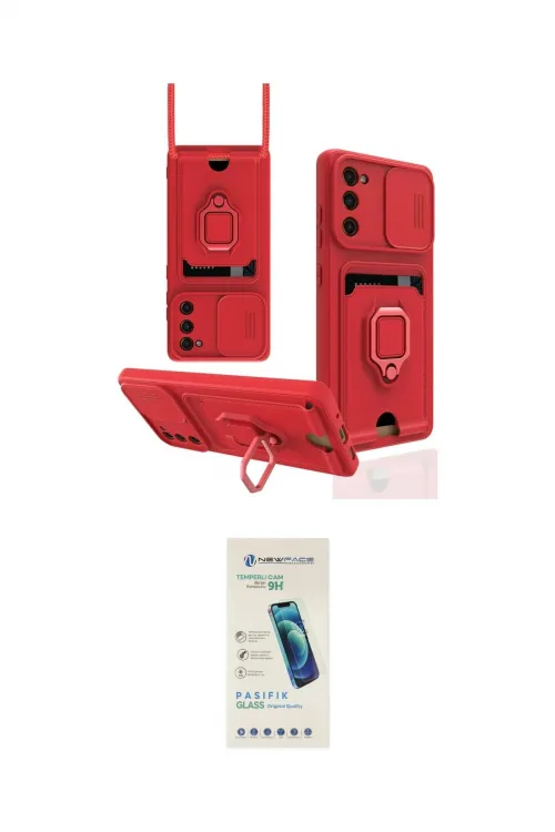 ieg™ Galaxy S20 FE Kılıf Vadi Form Prime - Şeffaf Pasifik Cam Ekran Koruyucu