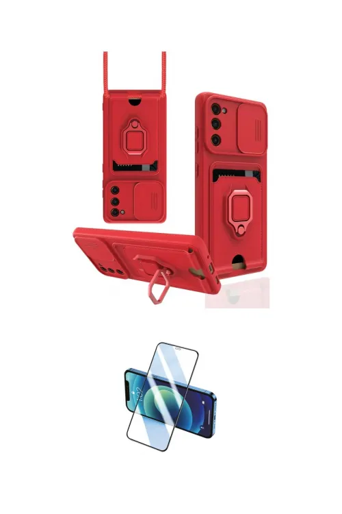 ieg™ Galaxy S20 FE Kılıf Vadi Form Prime - Siyah 3D Antistatik Cam Ekran Koruyucu