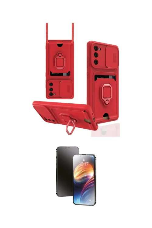 ieg™ Galaxy S20 FE Kılıf Vadi Form Prime - Siyah 3D Antistatik Mat Seramik Nano Ekran Koruyucu