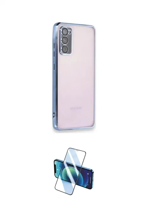 ieg™ Galaxy S20 FE Kılıf Vadi Minimal - Siyah 3D Antistatik Cam Ekran Koruyucu