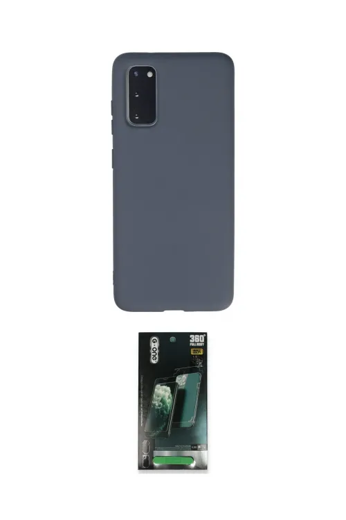 ieg™ Galaxy S20 Kılıf Ahenk Serisi - Şeffaf 360 Full Body Arka Koruyucu