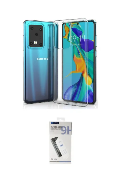 ieg™ Galaxy S20 Ultra Kılıf Zirve Doku - Şeffaf Uv Polymer Nano Ekran Koruyucu