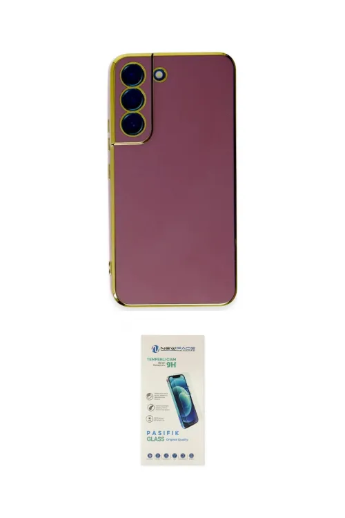 ieg™ Galaxy S21 FE Kılıf Yankı Serisi - Şeffaf Pasifik Cam Ekran Koruyucu