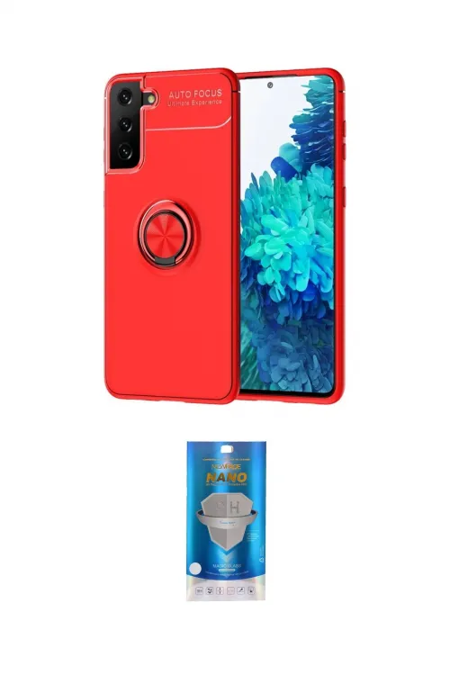 ieg™ Galaxy S21 Plus Kılıf Yankı Form Prime - Şeffaf Royal Nano Ekran Koruyucu