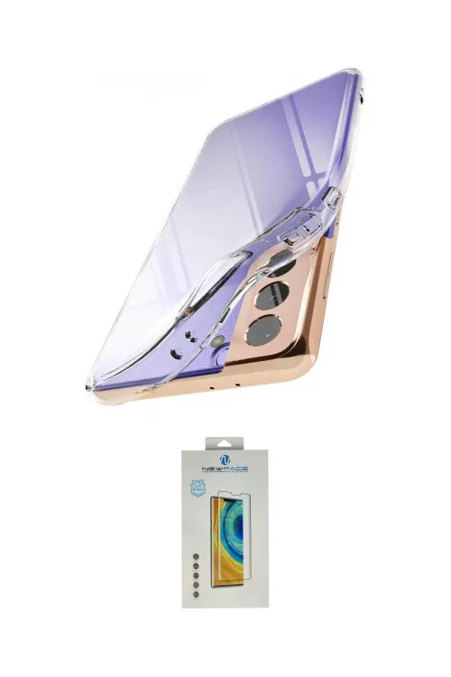 ieg™ Galaxy S21 Plus Kılıf Zirve Doku - Şeffaf Polymer Nano Ekran Koruyucu