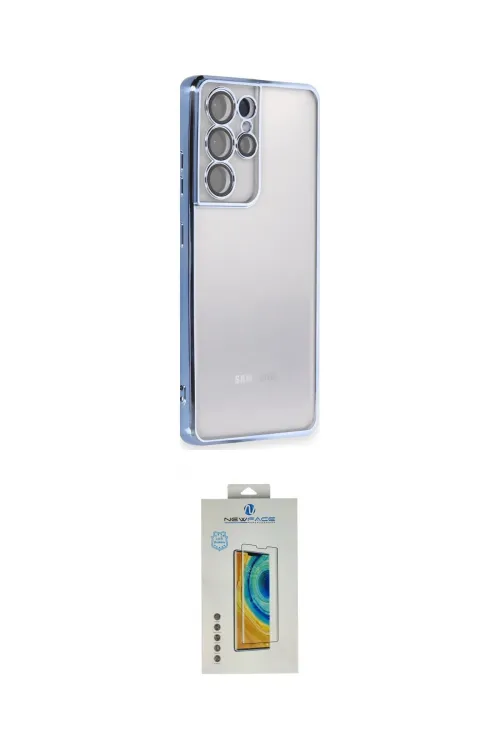 ieg™ Galaxy S21 Ultra Kılıf Vadi Minimal - Şeffaf Polymer Nano Ekran Koruyucu