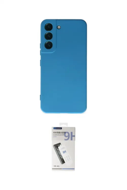 ieg™ Galaxy S22 Kılıf Ahenk Serisi - Şeffaf Uv Polymer Nano Ekran Koruyucu