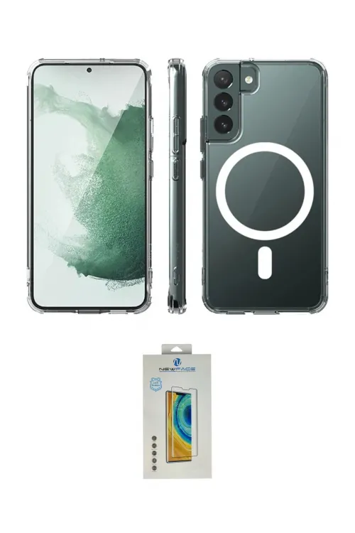 ieg™ Galaxy S22 Kılıf Ahenk Yansıma Prime - Şeffaf Polymer Nano Ekran Koruyucu