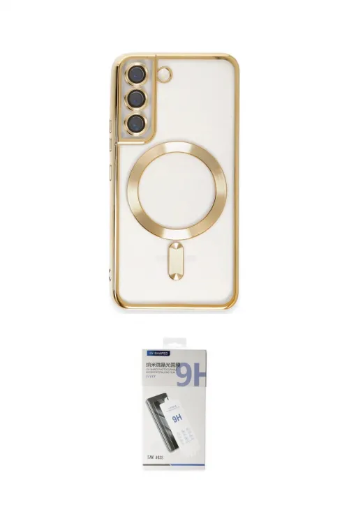 ieg™ Galaxy S22 Kılıf Nova Işık Özel Seri - Şeffaf Uv Polymer Nano Ekran Koruyucu