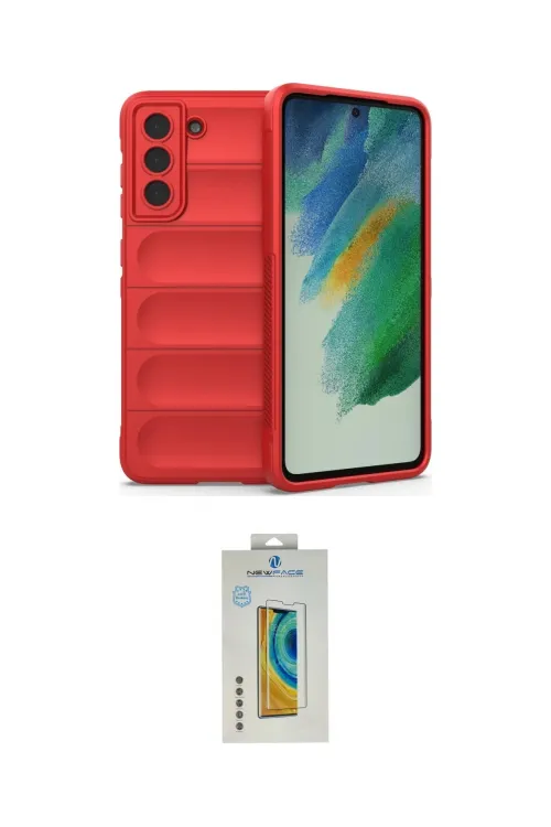 ieg™ Galaxy S22 Plus Kılıf Atlas Koleksiyonu - Şeffaf Polymer Nano Ekran Koruyucu