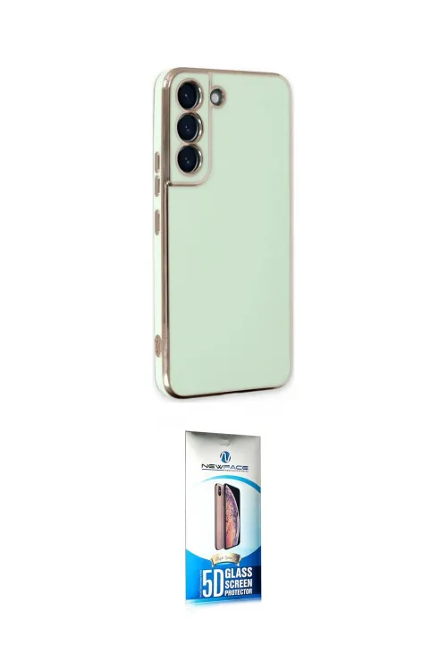ieg™ Galaxy S22 Plus Kılıf Yankı Serisi - Siyah 5D Eko Cam Ekran Koruyucu