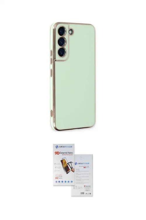 ieg™ Galaxy S22 Plus Kılıf Yankı Serisi - Siyah Seramik Nano Ekran Koruyucu